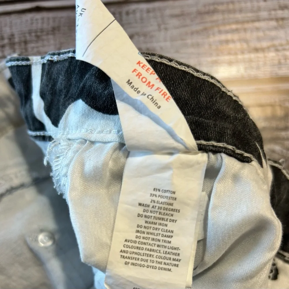 Cow Print Denim Skirt - Picture 7 of 7